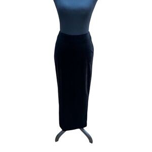 Tracy Evan’s nyc Vintage Black Maxi Skirt Velvet Size 3 EUC